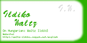 ildiko waltz business card